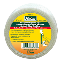 Richard Self-Adhesive Fiberglass Mesh Drywall Joint Tape, White Front_Elevated