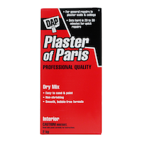 DAP Plaster Of Paris Professional Dry Mix Plaster For Indoor Wall & Ceiling Repairs, 1.8-kg
