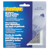 FibaTape Self-Adhesive Wall & Ceiling Hole Repair Patch For Drywall & Plaster, 4 x 4-in Front_Flat