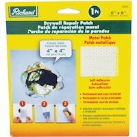 Richard Self-Adhesive Metal-Reinforced Drywall & Ceiling Hole Repair Patch, 6 x 6-in