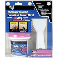 DAP Wall Repair Patch Kit with DryDex Spackling, Putty Knife, Patches & Sandpaper, 4-pc