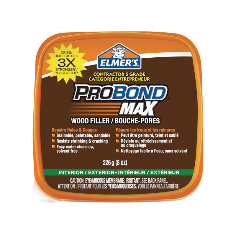 Elmer's ProBond Max Contractor's Grade Wood Filler, Waterproof, Indoor