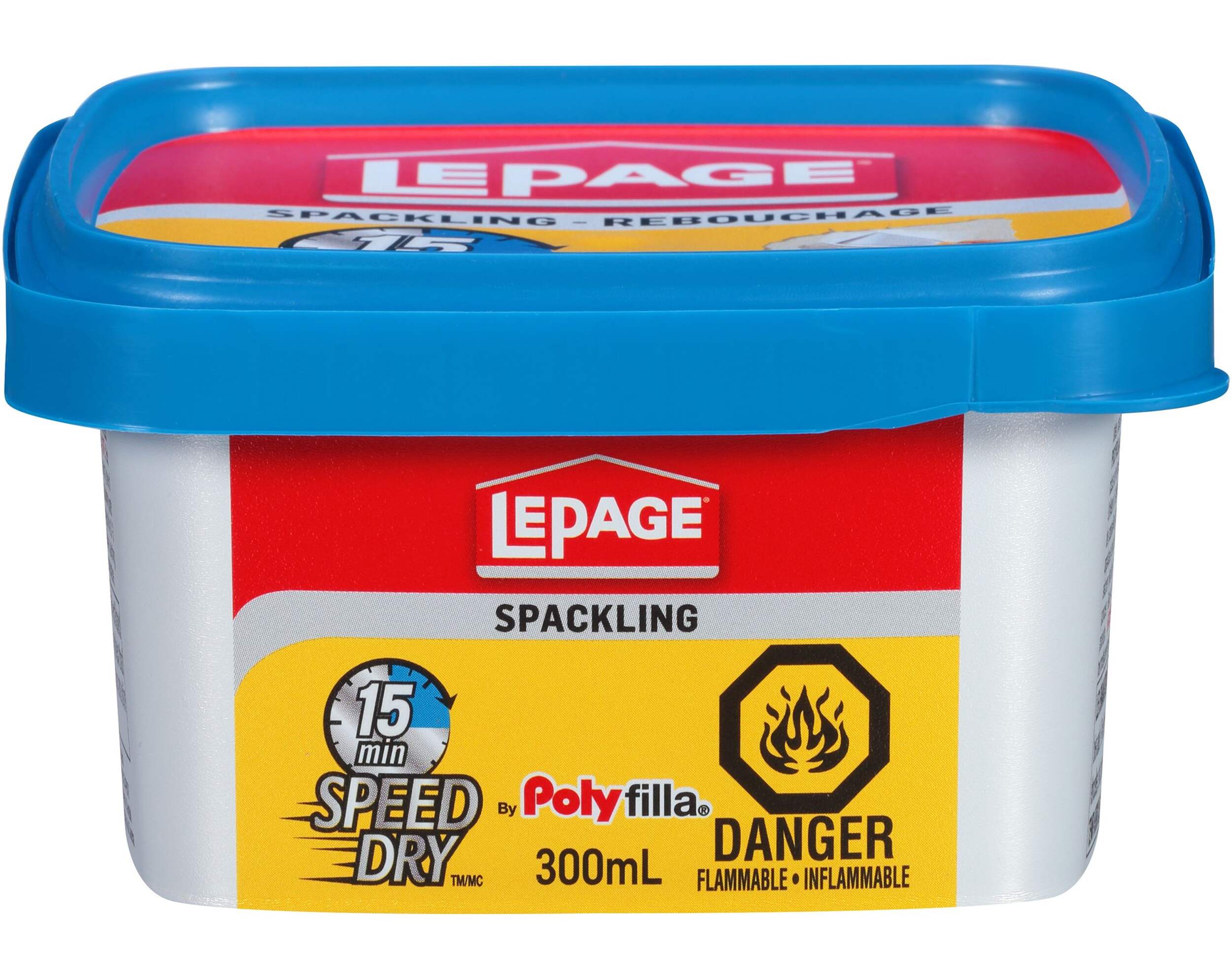 LePage Polyfilla 15-Minute Speed Dry Spackling, Wall Hole/Crack Repair Filler, 300-mL Front_Elevated