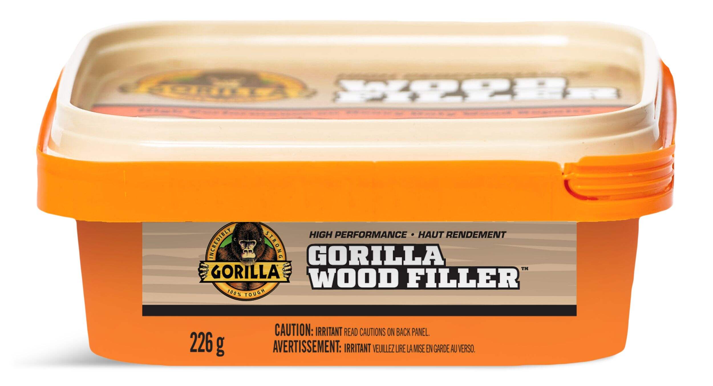 Gorilla Glue Interior/Exterior Wood Filler, For Cracks, Gouges & Holes, 8-oz Front_Elevated