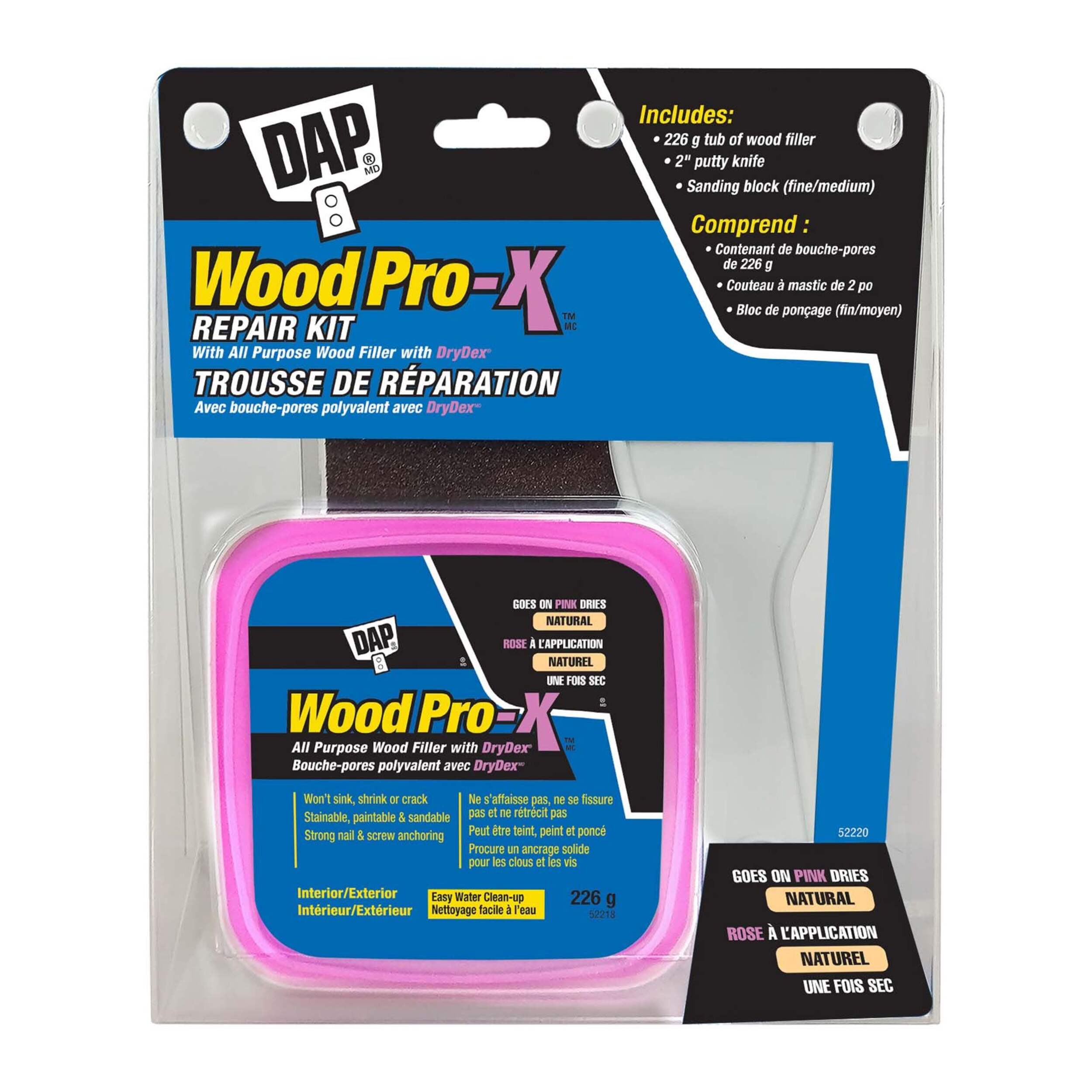 DAP Wood PRo-X All Purpose Wood Filler Kit Front_Flat