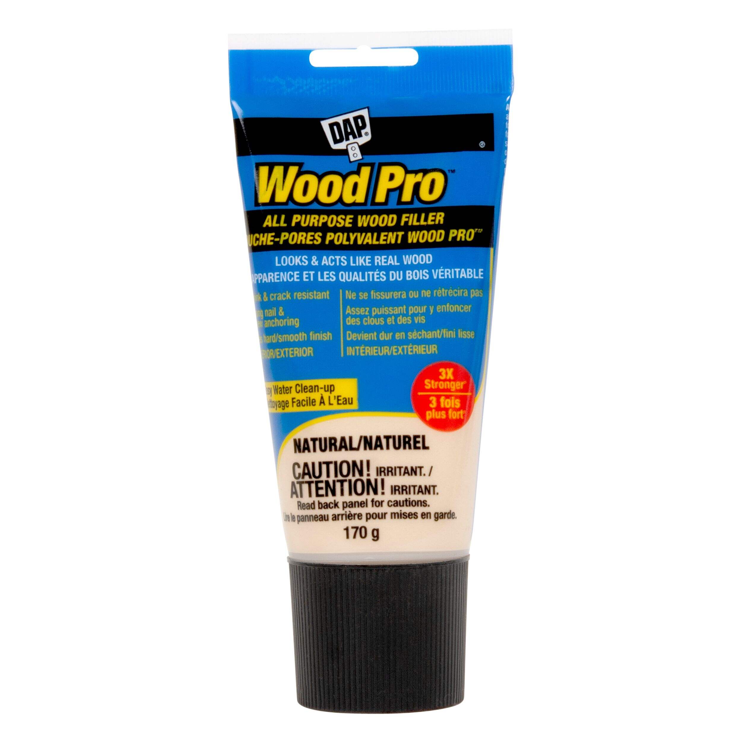 DAP WOODPRO All Purpose Wood Filler, Natural, 170-g Front_Flat