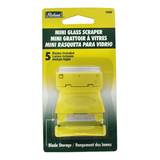 Richard Mini Glass Scraper with Single Edge Razor Blades, 6-pc Front_Flat
