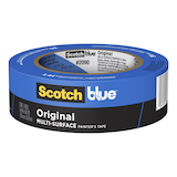3M ScotchBlue Original Multi-Surface Painter's Tape, UV-Resistant, Blue, 1.41-in x 60-yd Front_Elevated