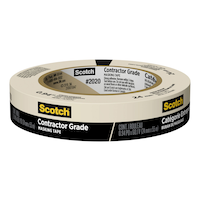 3M Scotch Contractor Grade General Purpose Masking Tape, Beige, 0.94-in x 60-yd