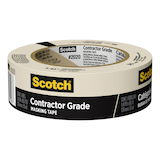 3M Scotch Contractor Grade General Purpose Masking Tape, Beige, 1.41-in x 60-yd Front_Elevated