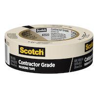3M Scotch Contractor Grade General Purpose Masking Tape, Beige, 1.41-in x 60-yd