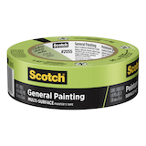 3M Scotch General Painting Multi-Surface Painter's Tape, UV-Resistant, Green, 1.41-in x 60-yd Front_Elevated