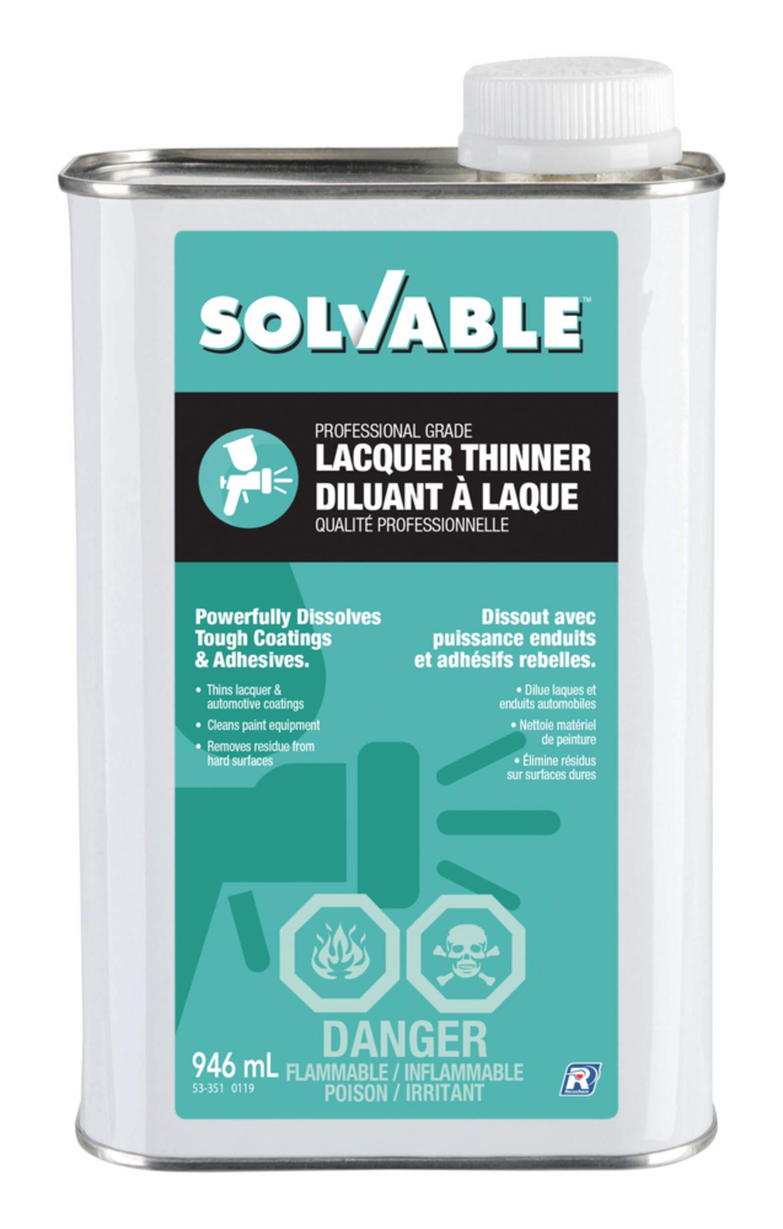 Solvable Professional Grade Lacquer Thinner & Cleaner For Paint