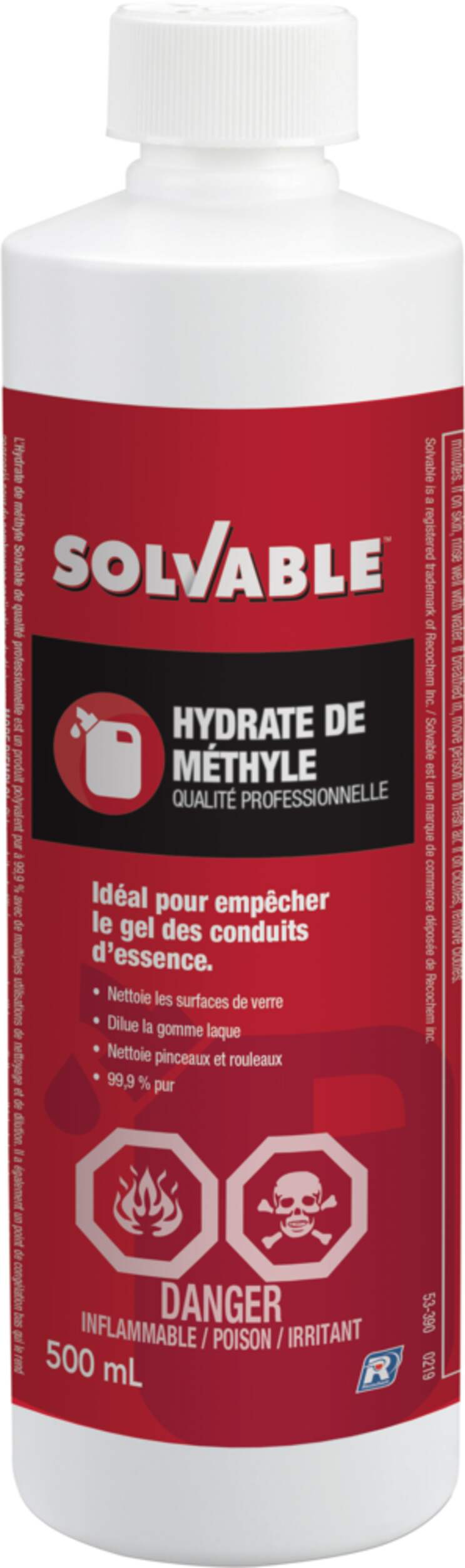 Solvable Methyl Hydrate, 473-mL Front_Flat