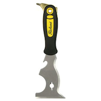 Grattoir à peinture/couteau à mastic 12-en-1 tout usage Richard en acier au carbone avec embout de vis Front_Flat
