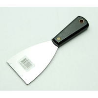 Multi-Purpose Flexible Carbon Steel Wall/Paint Scraper & Spackling/Putty Knife, 3-in Front_Angled_Left