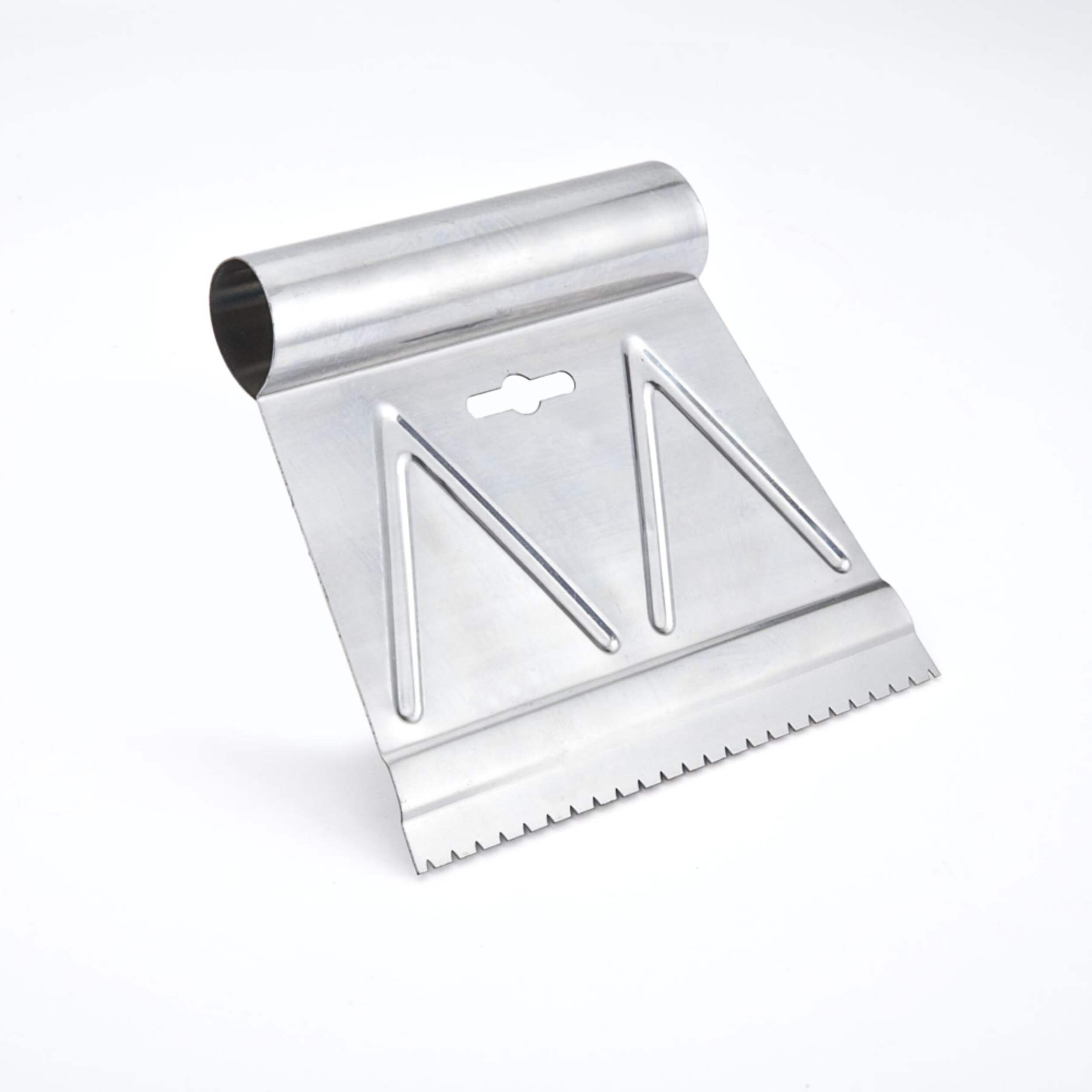 Richard Multi-Purpose Steel V-Notch Adhesive Spreader/Applicator Tool, 3/16 x 6-in Front_Angled_Right