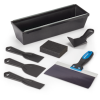 Mastercraft DIY Drywall Set with Mud Pan, Taping Knife, Corner Tool, Putty Knife & Sponge, 7-pc Composite_or_Mixed