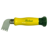 Enlève-coulis à pointe au carbure de tungstène Richard avec lame dentelée et poignée en plastique Side_Left