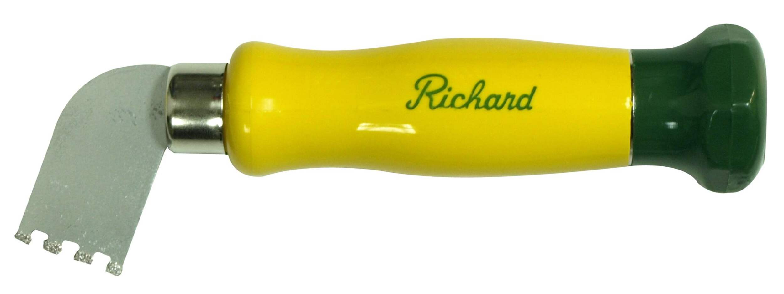 Richard Tungsten Steel Carbide-Tipped Grout Remover Tool with Notched Blade & Plastic Handle Side_Left