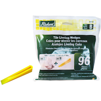 Cales pour niveler les carreaux Richard, partie B, jaune, paq. 96