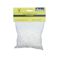 Cales de carreau en plastique polypropylène Richard, réutilisables, faciles à retirer, blanc, 1/8 po, paq. 200 Front_Flat