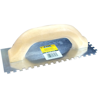 Richard Steel Square-Notch Adhesive Trowel For Ceramic Tile & Flooring, 1/4 x 9-in