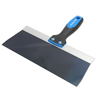 Mastercraft Drywall Knife with Solvent-Resistant Blue Steel Blade for Patching & Taping, 10-in
