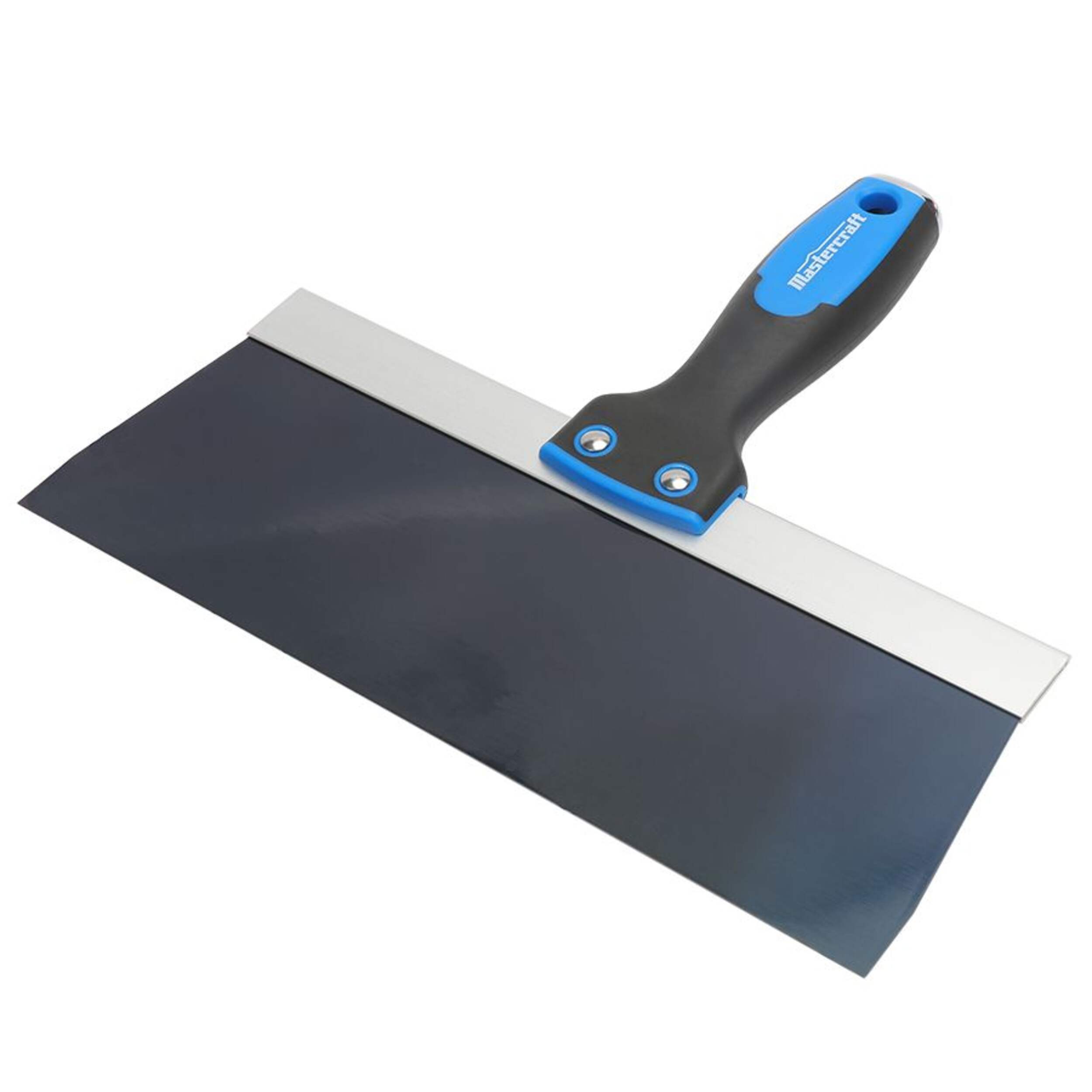 Mastercraft Drywall Knife with Solvent-Resistant Blue Steel Blade for Patching & Taping, 10-in Front_Three_Fourths_Angled_Left