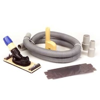 Vac-Pole Dust-Free Sander Kit with 6-in Hose, Shop-Vac/Vacuum Adaptors & Medium Grit Sandpaper