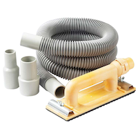 Vac-Hand Dust-Free Sander Kit with 6-in Hose, Shop-Vac/Vacuum Adaptors & Medium Grit Sandpaper