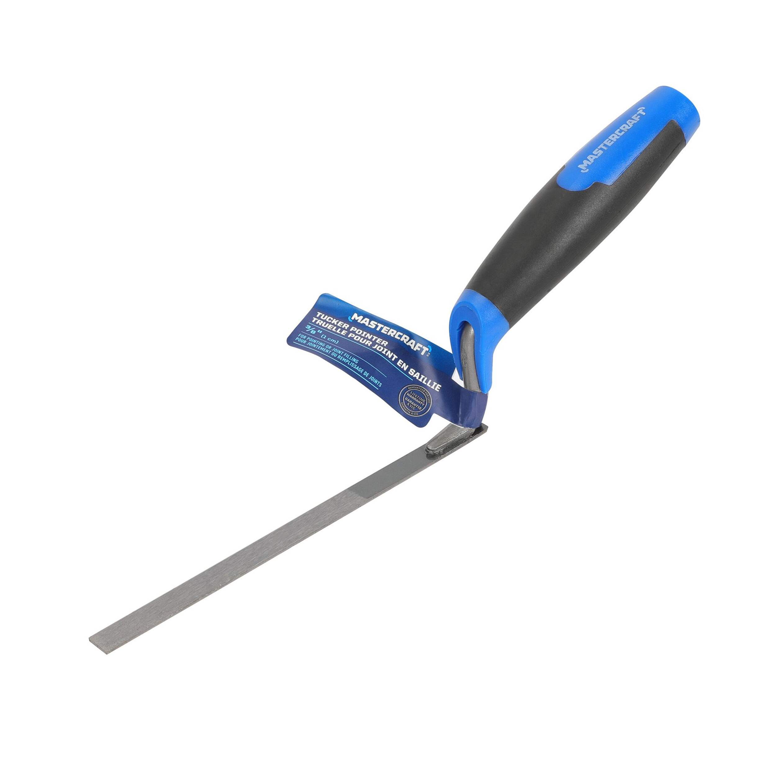 Mastercraft Steel Tuck Pointer with Tapered Blade For Mortar Pointing & Joint Filling, 3/8-in Front_Three_Fourths_Angled_Left