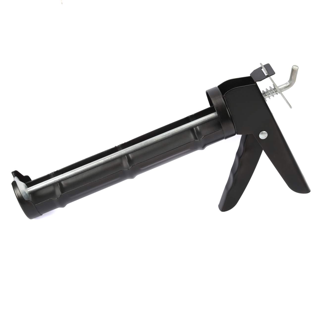 Applicateur/distributeur universel de pistolet à calfeutrer en métal avec  crochet pour échelle et perce tube, noir