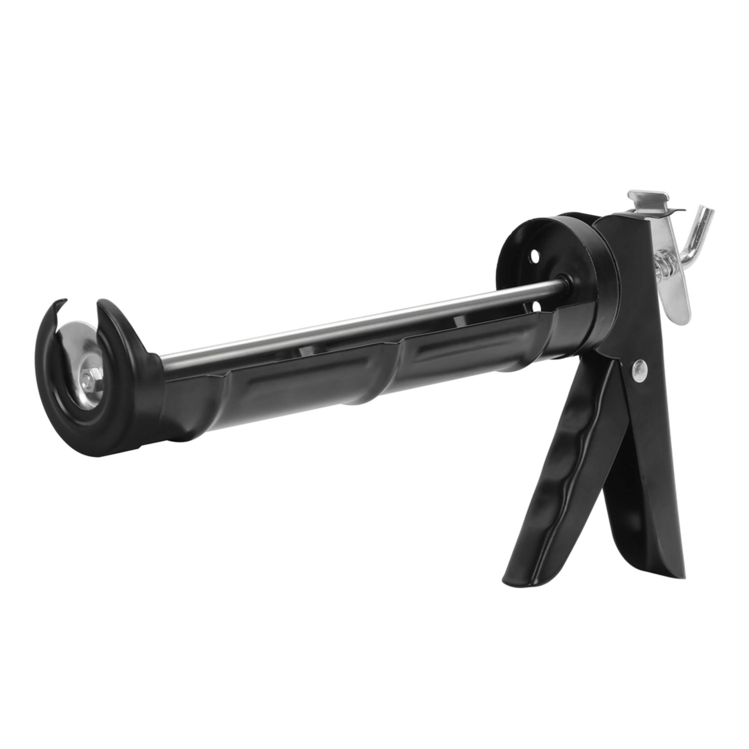 Universal Metal Caulking Gun, Black Front_Three_Fourths_Angled_Left