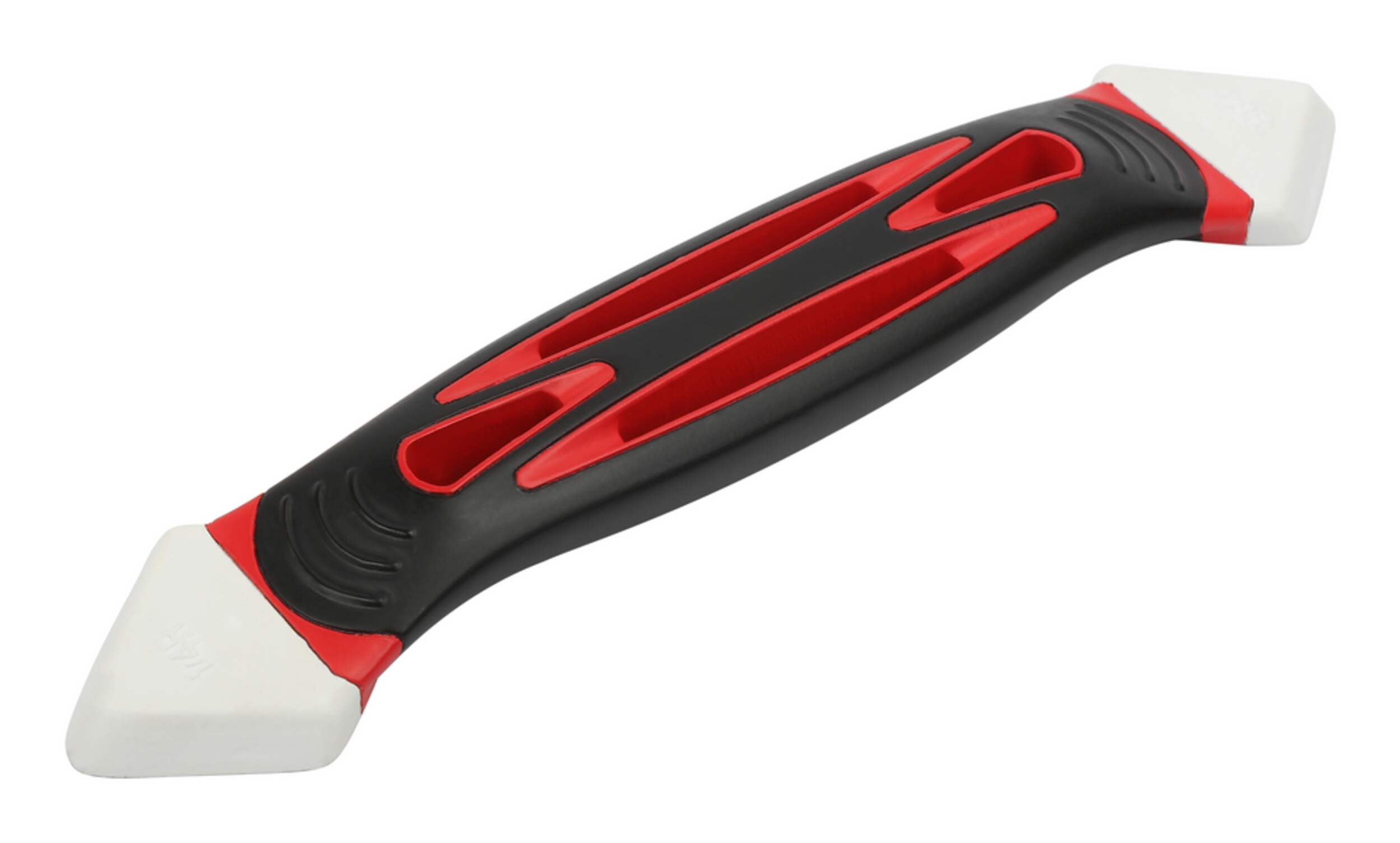 Applicateur à calfeutrer réutilisable, outil de finition de précision, embouts en silicone de tailles variées et prise en caoutchouc Front_Angled_Right