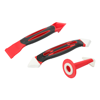 Seal-A-Crack Ergonomic Caulking Tool Kit with Applicator Tip, Edger & Scraper, 3-pc