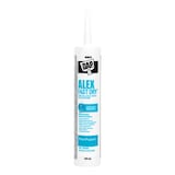 DAP Alex Fast Dry Acrylic Latex Caulk Plus Silicone, Waterproof, Paintable, White, 300-mL Front_Flat