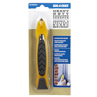 Grattoir à calfeutrer robuste Seal-A-Crack, qualité entrepreneur, avec lame en acier inoxydable