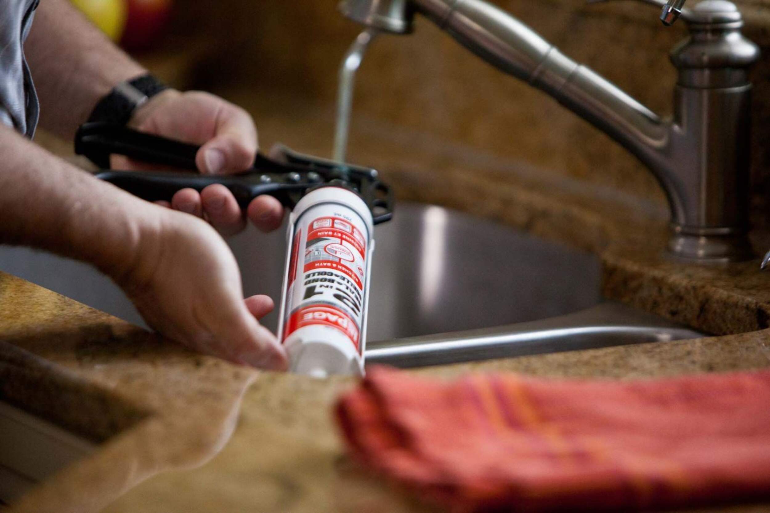 LePage 2in1 Seal & Bond Bath & Kitchen Caulk Sealant, WaterResistant