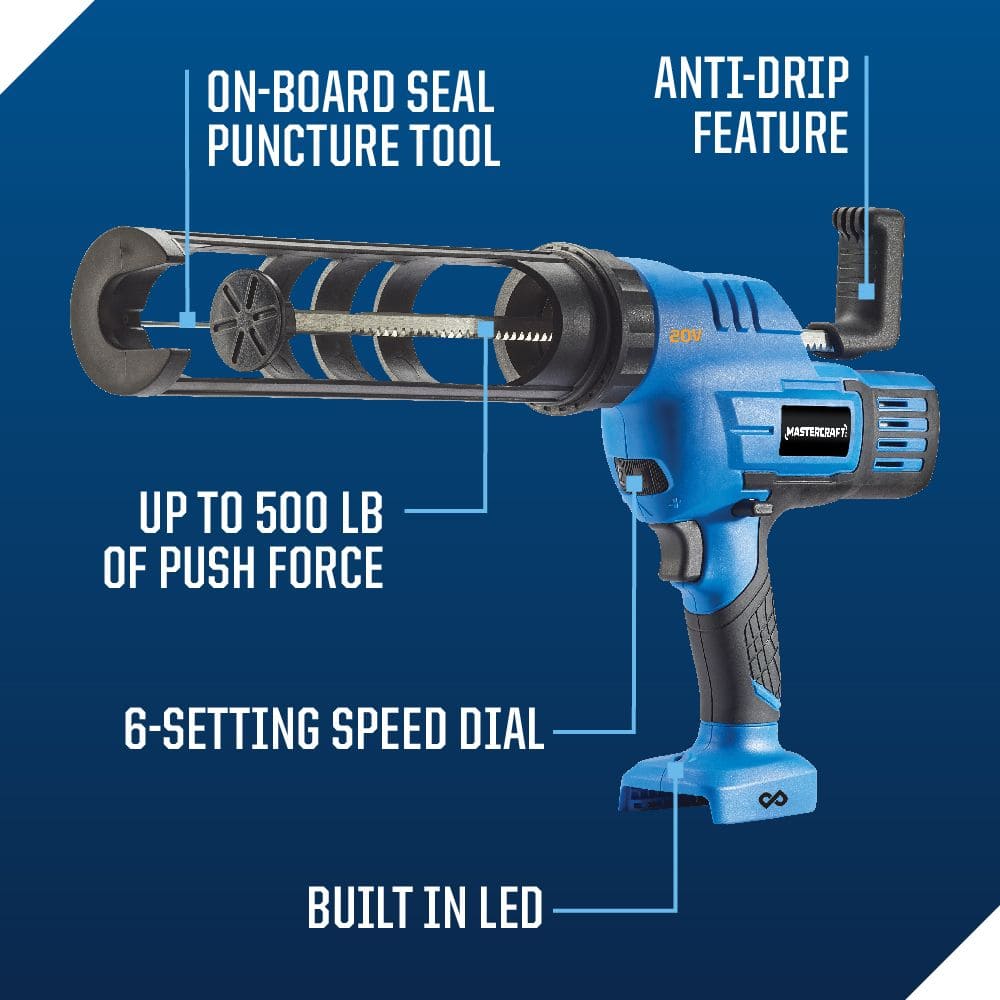 Drill powered deals caulk gun