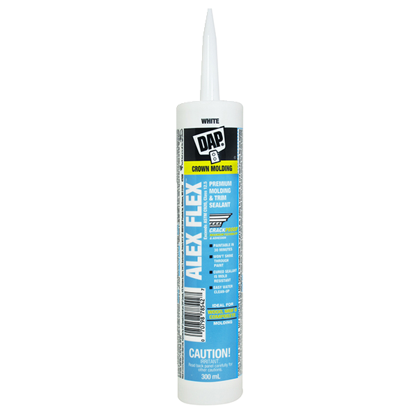 DAP Alex Flex Premium Crown Molding & Trim Sealant, Indoor/Outdoor