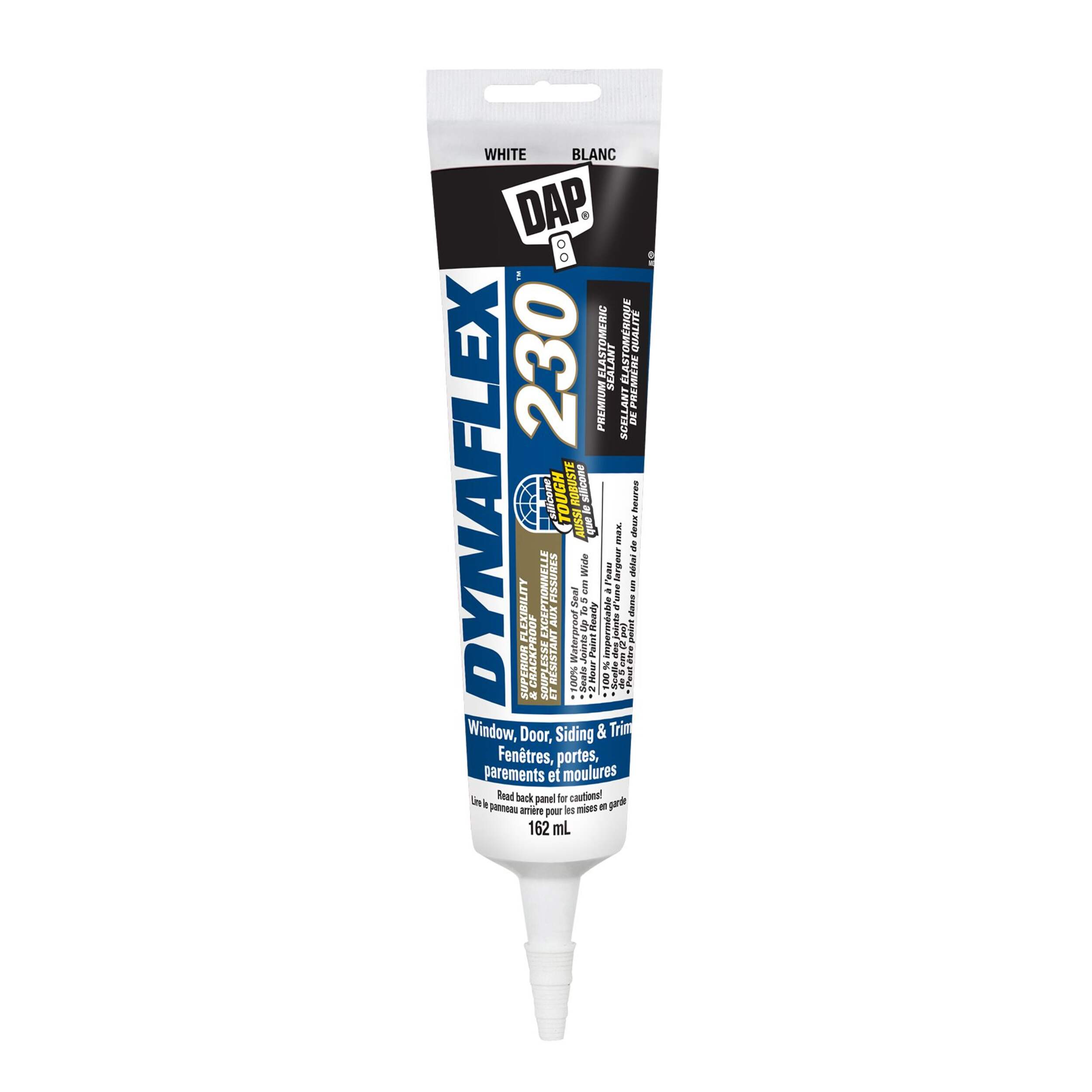 DAP DynaFlex 230 Premium Elastomeric Sealant, White, 162-mL Front_Flat