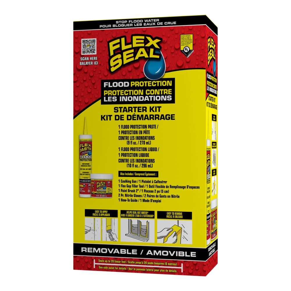 Flex Seal Flood Protection Starter Kit, Waterproof Flood Protection, 9