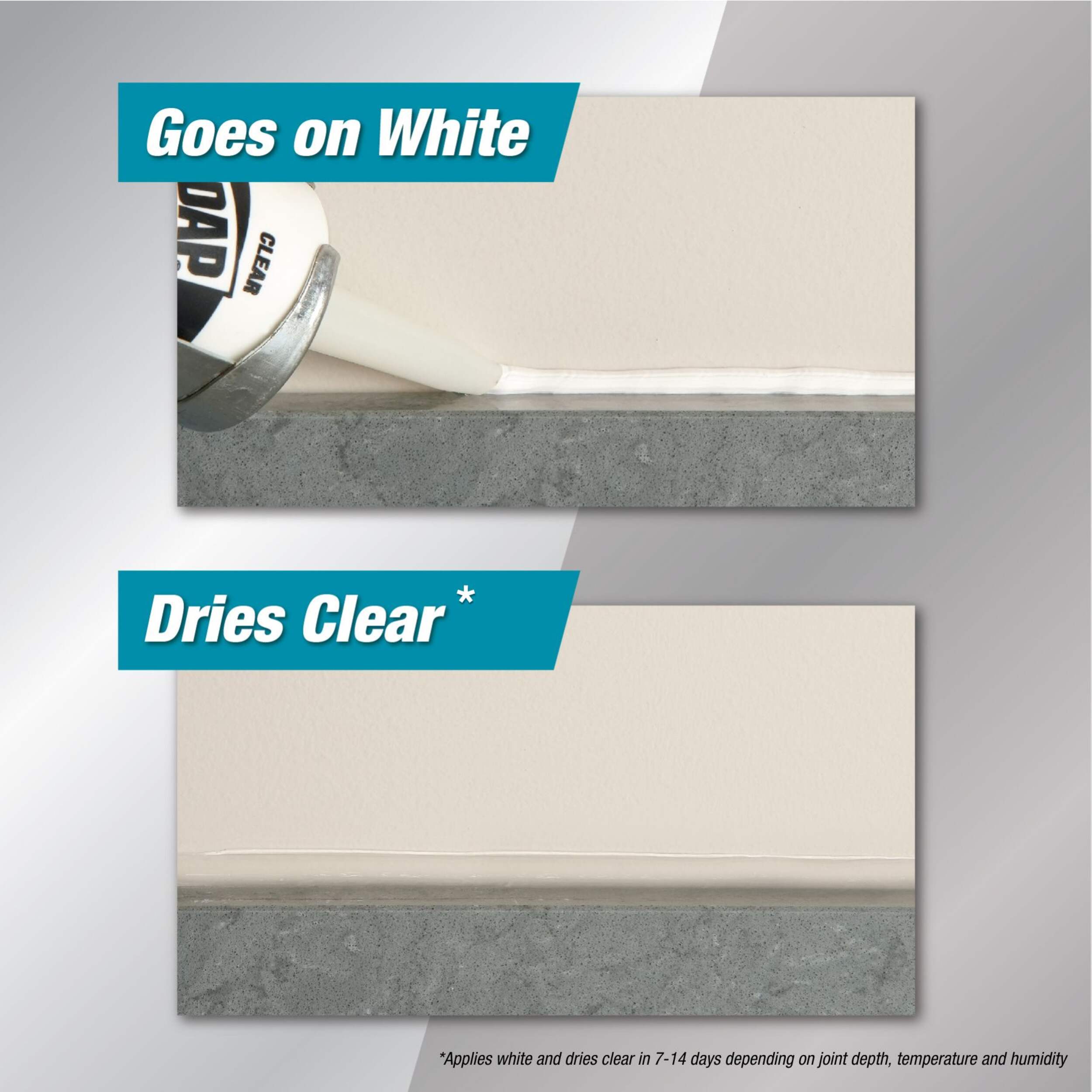 ALEX PLUS® Acrylic Latex Paintable Caulk Plus Silicone, Clear, 300ml