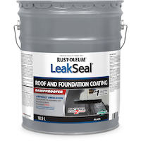Rust-Oleum LeakSeal Roof & Foundation Coating, Asphalt Emulsion Damp-Proofer, Black, 18.9-L Front_Flat