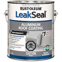 Rust-Oleum LeakSeal Aluminum Roof Coating, Reflective, Rust Proof & Waterproof Sealant, 3.78-L Front_Elevated