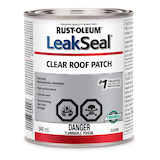 Rust-Oleum LeakSeal Clear Roof Patch, Indoor/Outdoor Weather & Waterproof Sealant, 946-mL Front_Elevated