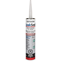 Rust-Oleum LeakSeal Waterproof All-Season Roof Repair Sealant, Wet/Dry, Black, 300-mL Front_Flat