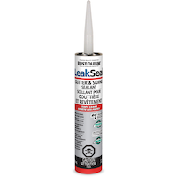 Rust-Oleum LeakSeal Gutter & Siding Sealant All-Weather, All-Surface Repairs, Clear, 300-mL Front_Flat
