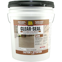 Seal-Krete Clear-Seal Concrete Protective Sealer, Clear Satin, 18.9-L Front_Flat